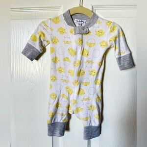 Magnolia Yellow Chick Print One Piece 3MO